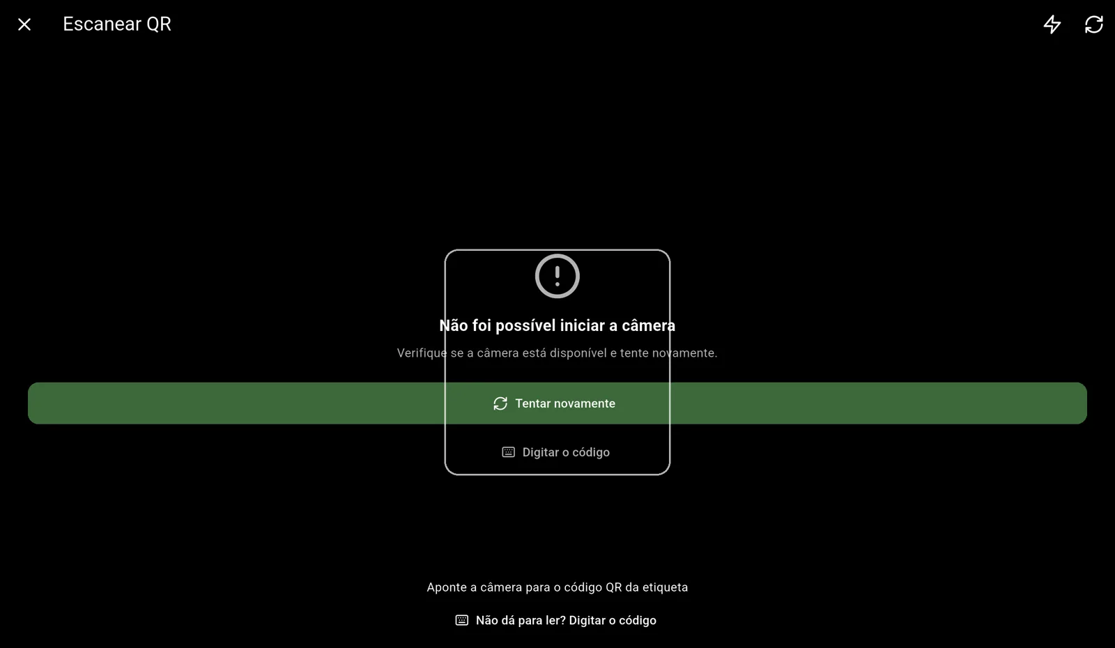 Tela do Cultivo — Pendure e escaneie